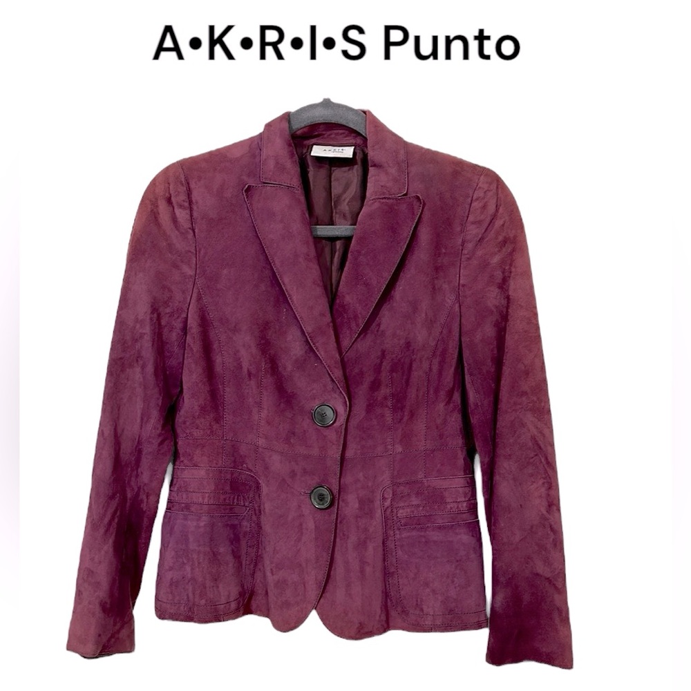 Luxury A.K.R.I.S Punto 100% Ziegenvelours suede jacket